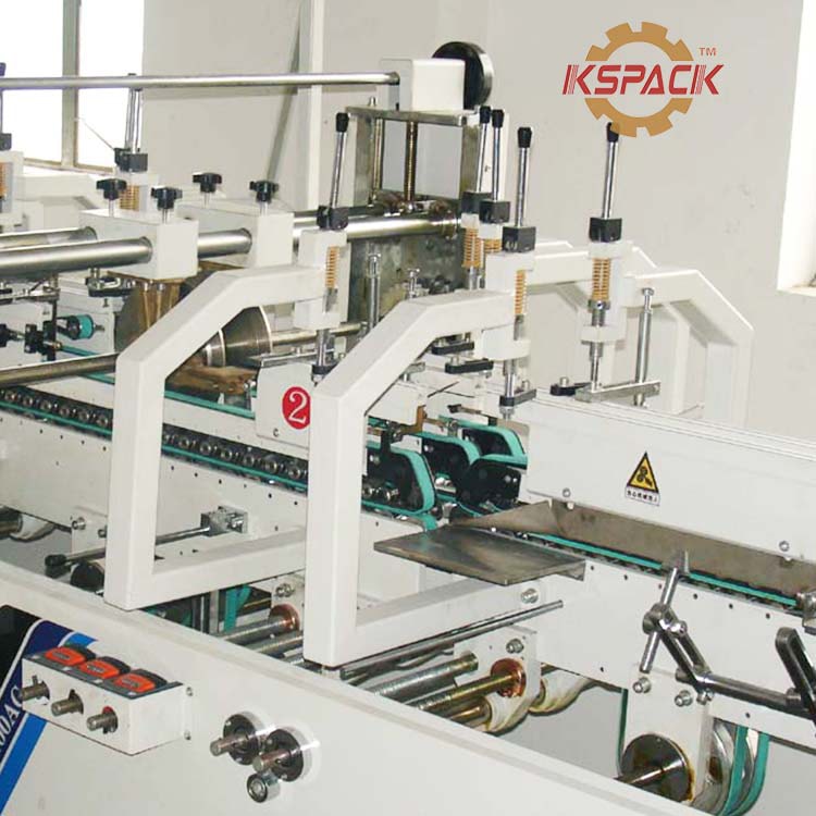 Plegadora encoladora -para cajas de fondo automático y cajas de costura recta